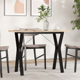 Dining Table Y-Frame 100x50x75.5 cm Solid Wood Pine and Steel 3282785