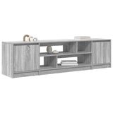 TV Cabinet Grey Sonoma 188.5x41x50 cm Engineered Wood 3328422