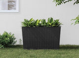 Planter with Removable Inner Anthracite 12 / 44 L PP Rattan 364687