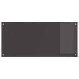 Kitchen Backsplash 2 pcs Dark Grey 110 x 50 cm Tempered Glass 3415507