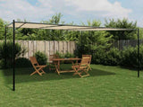 Gazebo Beige 4x4 m 180 g/m Fabric and Steel 362466