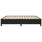 Bed Frame without Mattress Black Super King Faux Leather 349876