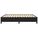 Bed Frame without Mattress Black Super King Faux Leather 349876
