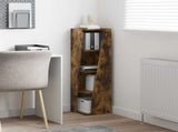 Corner Cabinet Smoked Oak 27.5x27x102cm Engineered Wood 889850