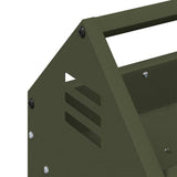 Chicken Feeding Trough Olive Green 108 x 20.5 x 20 cm 874613