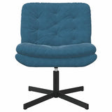 Swivel Relaxing Chair Blue 63 x 75 x 76 cm Velvet 42007359