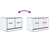 Terrarium with Storage Transparent 60 x 40 x 40 cm Glass 42020391