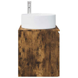 Wall-mounted Sink Vanity Smoked Oak 49.5 x 44.5 x 65.5 cm 890467