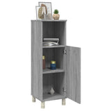 Bathroom Cabinet Grey Sonoma 30x30x95 cm Engineered Wood 815607