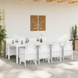 Garden Dining Set 9 pcs Light Grey Polypropylene 3378749