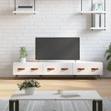 TV Cabinet High Gloss White 150x36x30 cm Engineered Wood 829126