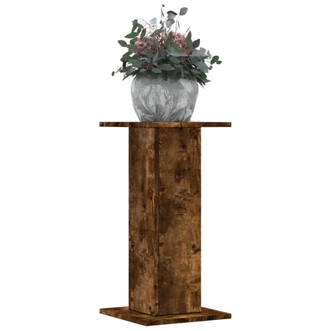 ZNTS Plant Stands 2 pcs Smoked Oak 30x30x60 cm Engineered Wood 3307859