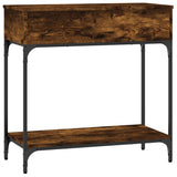 Console Table Smoked Oak 75x34.5x75 cm Engineered Wood 833400