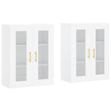 Wall Mounted Cabinets 2 pcs White Engineered Wood 3197929