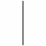 Bath Shower Screen Manual Black 68 x 130 cm Tempered Glass 42018544