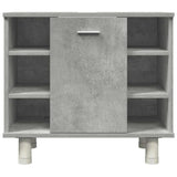 4 Piece Bathroom Furniture Set Concrete Grey Engineered Wood 3324850