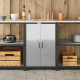 Kitchen Storage HATTEM Silver 60 x 50 x 92 cm Steel 874994