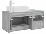 Bathroom Furniture Set 2 pcs Grey Sonoma Engineered Wood 3403885