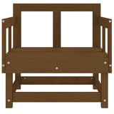 Garden Chairs 2 pcs Honey Brown Solid Wood Pine 825390