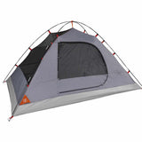 Camping Tent Dome 2-Person Grey and Orange Waterproof 94645