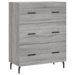 Highboard Grey Sonoma 69.5x34x180 cm Engineered Wood 3189403