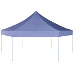 ZNTS Hexagonal Pop-Up Foldable Marquee Dark Blue 3.6x3.1 m 42107