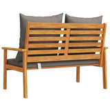 Garden Sofa Bench 120 cm with Cushion Solid Wood Acacia 366379