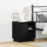 Bedside Cabinet Black Oak 50 x 34.5 x 50 cm Engineered wood 869580