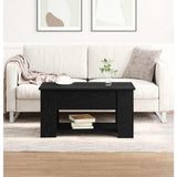 Coffee Table Black Oak 79 x 49 x 41 cm Engineered Wood 862765