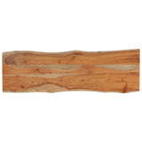 Table Top 120x40x2.5 cm Rectangular Solid Wood Acacia Live Edge 370614