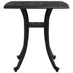 ZNTS Garden Table Black 53x53x53 cm Cast Aluminium 4002816