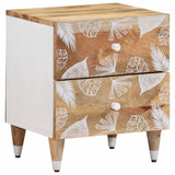 ZNTS Bedside Cabinets 2 pcs 40x33.5x46 cm Solid Wood Mango 4018663