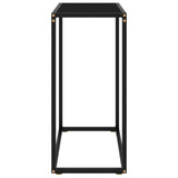Console Table Black 60x35x75 cm Tempered Glass 322804
