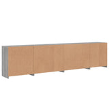 Sideboard with LED Lights Grey Sonoma 283x37x67 cm 3209021