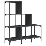 Bookcase Black 92x30x102 cm Engineered Wood and Metal 845436