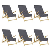 Beach Towels 6 pcs Anthracite 60x135 cm Fabric 400 GSM 3157055