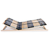 Slatted Bed Bases without Mattress 2 pcs with 42 Slats 70x200 cm 3051419