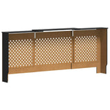 MDF Radiator Cover Black 205 cm 325556