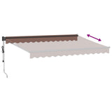Automatic Retractable Awning Brown 350x250 cm 3215714