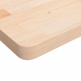 Square Table Top 90x90x4 cm Untreated Solid Wood Oak 342947