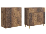 Cabinet Set 2 pcs Old Wood Engineered Wood 3416752