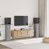 Speaker Stands 2 pcs Grey Sonoma 30x30x95 cm Engineered Wood 852677