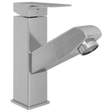 Bathroom Basin Faucet with Pull-out Function Silver 157x172 mm 149079