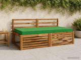 Seat Cushion SOEST 100% Polyester Green 120 x 80 x 10 cm 946809