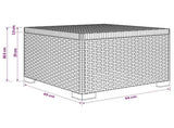 1-Seater Garden Sofa Rattan Look PP Anthracite 8011756