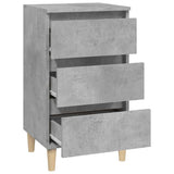 Bedside Cabinet Concrete Grey 40x35x70 cm Engineered Wood 819664