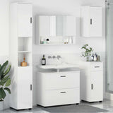 Bathroom Furniture Set 5 pcs High Gloss White 3393077