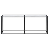Console Table Transparent 200x35x75.5cm Tempered Glass 331686