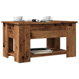 Coffee Table Old Wood 79x49x41 cm Engineered Wood 856928