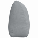 Back Pillow Light Grey 180 x 24 x 50 cm Fabric 42014557
